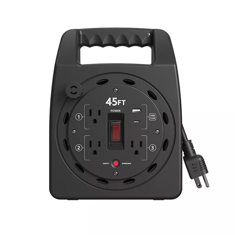 3 καταστήματα USB2.4A πλαστικό καλώδιο 45ft με προστασία υπερφόρτωσης 3 καταστήματα USB2.4A πλαστικό καλώδιο 45ft με προστασία υπερφόρτωσης