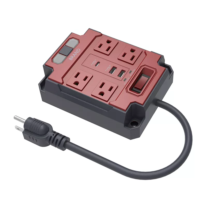 Πολύπριζο με 4 πρίζες με φως Πολύπριζο με 4 πρίζες με φως